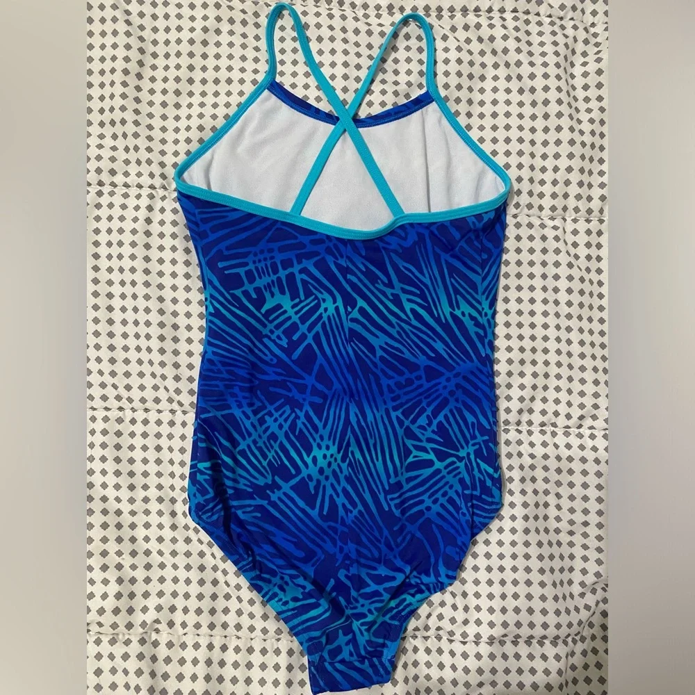 Nike Girls Swimsuit Athletic Size 12 EUC - Picture 2 of 3